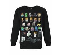 (5-6 Years, Black) Minecraft Boys Sprites Sweatshirt