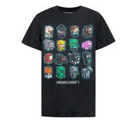 (5-6 Years, Black) Minecraft Childrens/Kids Mini Mob T-Shirt