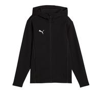Puma Mens TeamFINAL Casuals Hooded Jacket - Black - Black - 5-6 Years