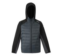 Regatta Kids Kielder IX Hybrid Jacket - Black/Seal Grey - 5-6 Years - Black/Seal Grey - 100% Mixed