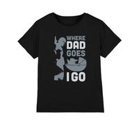 (5-6 Years, Black) Star Wars Boys Where Dad Goes I Go T-Shirt