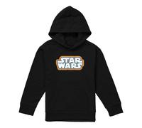 (5-6 Years, Black) Star Wars Childrens/Kids Retro Logo Outline Hoodie