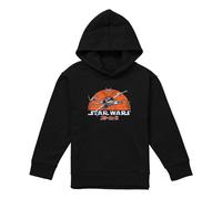 (5-6 Years, Black) Star Wars Childrens/Kids Xwing And Tie Fighter Flight Hoodie
