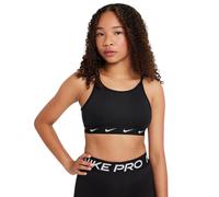 (5-6 Years, Black/White) Nike Girls One Dri-FIT Sports Bra