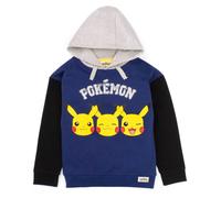 (5-6 Years, Blue) Pokemon Boys Pikachu Face Drawstring Hoodie
