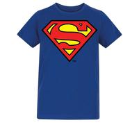 (5-6 Years, Blue) Superman Childrens/Kids Logo Cotton T-Shirt