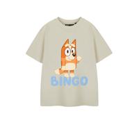 Bluey Unisex Kids Beige Bingo Short Sleeved T-Shirt - 5-6 Years