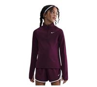 (5-6 Years, Bordeaux) Nike Girls Dri-FIT Half Zip Long-Sleeved Top