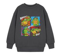 (5-6 Years, Charcoal) Teenage Mutant Ninja Turtles Boys Have A Slice Day Sweatshirt