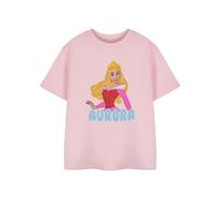 (5-6 Years) Disney Sleeping Beauty Short Sleeved T-Shirt (Girls Pink)