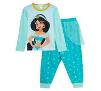 (5-6 Years) Girls Disney Aladdin Princess Jasmine Dress Up Pyjamas Full Length Novelty Pjs