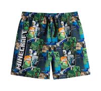 (5-6 Years, Green) Minecraft Boys Minecraft Character Swim Shorts