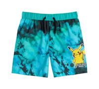 (5-6 Years, Green) Pokemon Boys Pikachu Tie Dye Swim Shorts