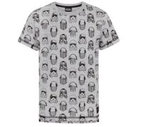 (5-6 Years, Grey Marl/Black) Star Wars: The Last Jedi Boys All-Over Print T-Shirt