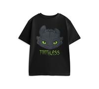 (5-6 Years) How to Train Your Dragon Short Sleeved T-Shirt (Boys Black)
