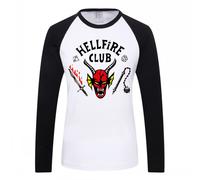 (5-6 Years) Kids Boys Long Sleeve Tops Stranger Things Season 4 Hellfire Club T-Shirts Autumn Pullover