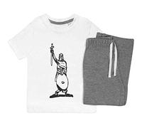 5-6 Years 'King Arthur' Kids Nightwear/Pyjama Set (KP00003762) White