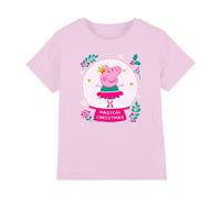 (5-6 Years, Light Pink) Peppa Pig Childrens/Kids Magical Christmas T-Shirt