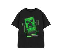 Minecraft T-Shirt for Boys | Kids Creeper Inside Gamer Gifts Merchandise | Childrens Short Sleeve Black Top 5-6 Years