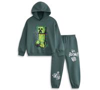 (5-6 Years) Minecraft Sweatshirt and Joggers Set (Boys Green)