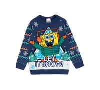 (5-6 Years, Multicoloured) SpongeBob SquarePants Childrens/Kids Let It Snow Knitted Jumper