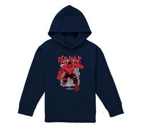 (5-6 Years, Navy) Marvel Childrens/Kids Red Hulk Cracked Pull Over Hoodie