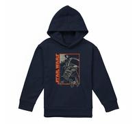 (5-6 Years, Navy) Star Wars Childrens/Kids Darth Vader Outline Hoodie