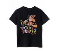 Paw Patrol Girls T-Shirt | Trick Or Treats Black Graphic Tee for Children | Witch Skye Fun Short Sleeve Top | Cute & Spooky Halloween Cartoon Gift