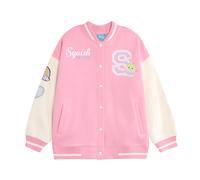(5-6 Years, Pink Solid) Squishmallows Girls Squish Squad Varsity Jacket