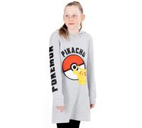 Pokemon Girls Grey Pikachu Placement Print Hoodie - 5-6 Years