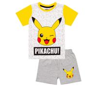 (5-6 Years) Pokemon Short Sleeve Short Leg Pyjama Set (Boys White)