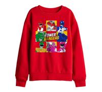(5-6 Years, Red) Power Rangers Childrens/Kids Group Box Sweatshirt