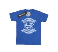 (5-6 Years, Royal Blue) DC Comics Boys Superman My Dad The Superhero T-Shirt