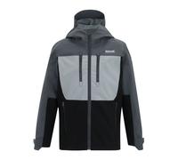 (5-6 Years, Seal Grey/Cloudy Grey/Black) Regatta Childrens/Kids Highton Monochrome Waterproof Jacket