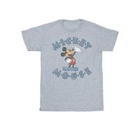 Mickey Mouse Dash Cotton T-Shirt Disney Grey 5-6 Years