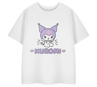 (5-6 Years, White) Hello Kitty Girls Kuromi Heart T-Shirt