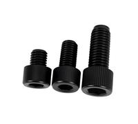 5-60pcs M3 M4 M5 M6 M8 M12 Black Nylon Hexagon Socket Head Screw Length: 4mm-10mm(10mm,M6 (20Pcs))
