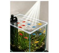 5.6mm Thick Cat-Proof Aquarium Lid - Clear Acrylic Fish Tank Cover with Air Vent, Customizable Terrarium Hood, Jump-Proof Design for Opening Tanks(50x50cm(19.7x19.7in))