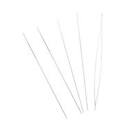 5 / 6pcs Beading Needle Set Stainless Steel Beaded Pins Open Big Eye Beaded Jewelry Making Tool for Beginners Bead Threading