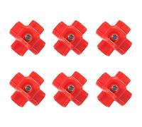 5/6Pcs Poultry Water Nipple with Horizontal Side Mount Chicken Liquid Drinker Pet Supplies - Red 6pcs