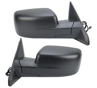 5/6Pins Rearview Mirror Assembly Compatible With Dodge RAM 1500 2013 2014-2018 Textured Black Temperature Sensor Side Car Accessories(1 pair)