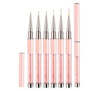 5/7/9/11/13/15mm Nail Art Liner Brushes Long Fine Set with Lid, LEA-SHALL