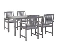 5/7/9 Piece Solid Acacia Wood Outdoor Dining Set Table Chair Grey/Brown vidaXL