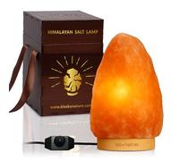 5-7 kg Salt lamp 100% Pure Natural Himalayan Crystal Rock Salt, Featuring a dimmer Switch, Perfect for Home Decor, with Beautiful Wooden Box and 2 Extra Bulbs, Prefect Choice for Gift.