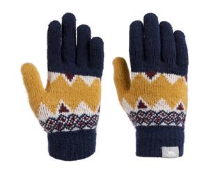 (5/7, Navy) Trespass Kids Fleece Gloves Fitted Cuff Norta