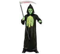 (5-7 years (128 cm)) Disemboweled skeleton costume for children Halloween