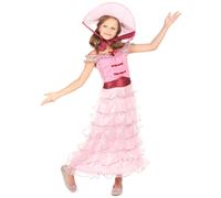 (5-7 years (128 cm)) Pink Southern Lady Costume for Girls
