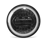 5.75" 5-3/4'' Round LED Headlight for Motorcycle High Low Beam DRL Moto Headlamp with H4 To H13 Adapter Cable Car Lamps Kit