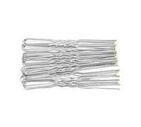 5/7cm 20Pcs U Shaped Hairpin Hair Clips Bobby Pins Metal Barrette Women Modeling Tools Bridal Hairstyle Tool(Silver 7CM)
