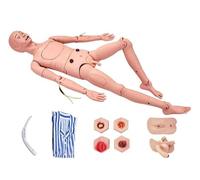 5.7ft Life Size Human Anatomical Model, Patient Care Manikin, Full Function Patient Care Simulator, Nursing Training Manikin Anatomical Model for Education Teaching,Male